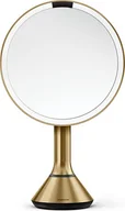 Lusterka do makijażu - Lustro sensorowe Simplehuman 20 cm mosiądz z kontrolą natężenia światła - miniaturka - grafika 1