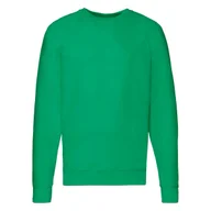 Bluzy męskie - Bluza męska Lightweight Raglan Sweat Fruit of the Loom - Zielony S - miniaturka - grafika 1
