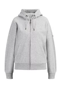 acalmar Damska kurtka z kapturem oversize 37826671-AC01, jasnoszary melanż, XS, jasnoszary melanż, XS - Kurtki damskie - miniaturka - grafika 1