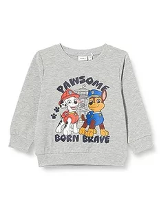 Bluzy dla chłopców - NAME IT Bluza chłopięca Nmmangus Pawpatrol Sweat Bru Cplg, szary melanż, 92 - grafika 1