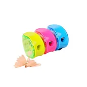 Temperówki - Temperówka do kredek ołówków z pojemnikiem 1 otwór DELI 0524 - miniaturka - grafika 1