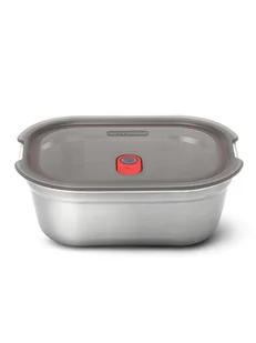 Black+Blum Pudełko 3w1 w kolorze srebrnym na lunch - 17 x 6,5 x 12,5 cm - Pudła i pojemniki do przechowywania - miniaturka - grafika 1