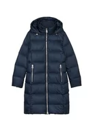 Płaszcze damskie - Marc O'Polo Kobiecy płaszcz, wypełniony kaptur, stójka, kieszenie na zamek błyskawiczny, Deep Blue Sea, 36 - miniaturka - grafika 1