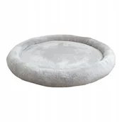 Kokony niemowlęce - Mata dla dziecka GNIAZDKO PLUSZ JASNO SZARY - miniaturka - grafika 1