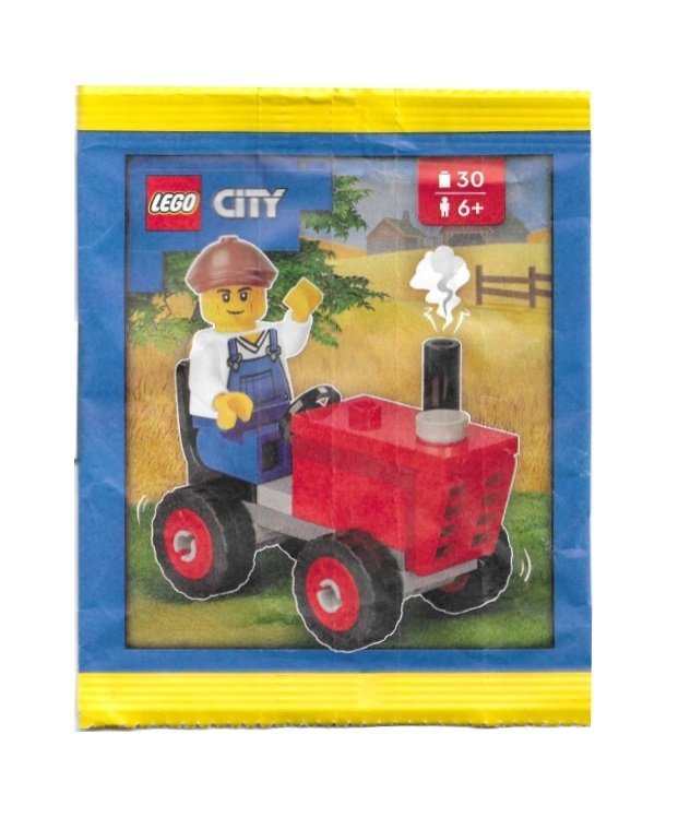 Zestaw LEGO City - Farmer with Tractor #952509 polybag klocki foilpack