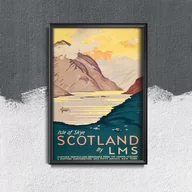 Plakaty - Plakat retro do salonu Vintage Scotland - miniaturka - grafika 1