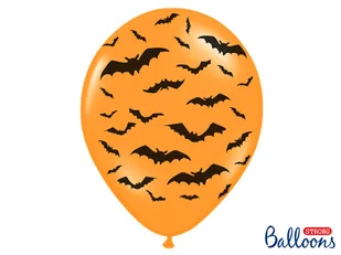 Strong Balony, "Nietoperze", 14", Strong, pomarańczowy, 6 szt. - Halloween - miniaturka - grafika 5