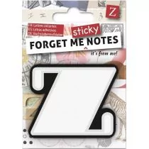 IF Forget me sticky notes kart samoprzylepne litera Z - Zakładki do książek - miniaturka - grafika 2