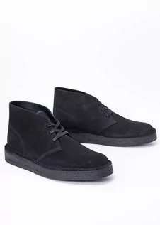 Botki damskie - Trzewiki męskie Clarks Desert Coal Black Sde (261548097) - grafika 1