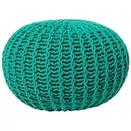 Taborety i hokery - Beliani Puf 50 x 35 cm zielony CONRAD II - miniaturka - grafika 1