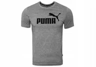 Koszulki męskie - Puma, Koszulka męska, T-SHIRT ESS LOGO TEE GRAY 586666 03 M, rozmiar M - miniaturka - grafika 1