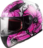 Kaski motocyklowe - LS2 Rapid Poppies kask motocyklowy, różowy L różowy - miniaturka - grafika 1