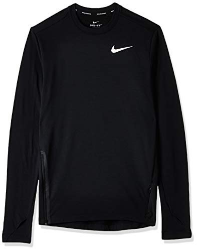 Nike M Nk Sphr Elmnt Top Crw Ls 2.0 T-shirt z długim rękawem Czarny L