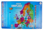 Podkładki na biurko - Podkładka na biurko oklejana Mapa Europy Państwa Europejskie Happy Color - miniaturka - grafika 1