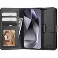 Etui i futerały do telefonów - Etui TECH-PROTECT Wallet do Samsung Galaxy S24 Czarny - miniaturka - grafika 1