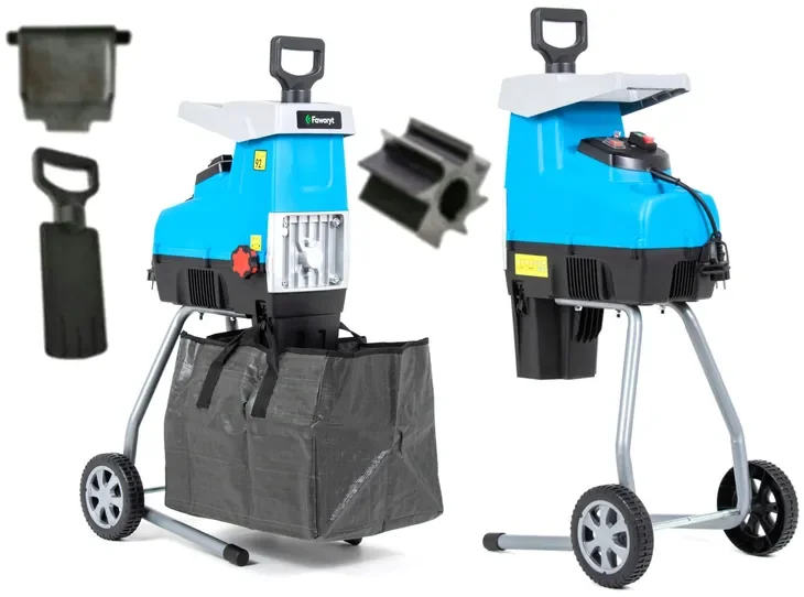 Rozdrabniacz Frezowy Do Gałęzi Rębak Ogrodowy Elektryczny 3500w 44mm 60l