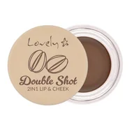 Róże do policzków - LOVELY Double Shot 2in1 Cheek Blush & Lip Balm pomadka i róż do policzków - miniaturka - grafika 1