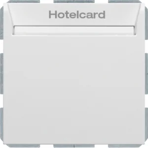 Berker B.3/B.7 Łącznik przekaźnikowy na kartę hotelową, biały, mat - Inne akcesoria elektryczne - miniaturka - grafika 1