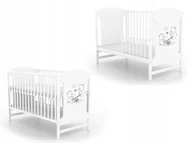 Łóżeczka i kojce - Łóżeczko z barierką 120x60 MIKI - Misie na huśtawce - miniaturka - grafika 1