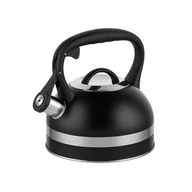 Czajniki na gaz - Czajnik nierdzewny Delux 1,8 l czarny - miniaturka - grafika 1