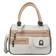 Torebki damskie - Średnia Torebka Damska Charm&Shape Szaro Beżowa - miniaturka - grafika 1