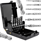 Wiertła - Zestaw wierteł gwintujących M3-M10 HSS 6szt SILVER - miniaturka - grafika 1