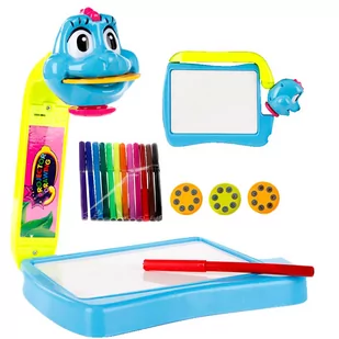 KinderSafe Projektor z tablicą do rysowania 24 OBRAZY + PISAKI 8185 8185 - Zabawki kreatywne - miniaturka - grafika 1