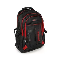 Torebki damskie - Torba Street Synthetic Plecak Sportowy Damski Męski Czarny Czerwony D2OTJ605R - miniaturka - grafika 1