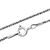 Łańcuszki - Oksydowany Srebrny Łańcuszek - 45 cm - miniaturka - grafika 1