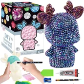 Zabawki interaktywne dla dzieci - Zestaw Artystyczny Wyklejanka Malowanie Diamentami - miniaturka - grafika 1
