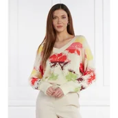 Swetry damskie - Desigual Sweter | Loose fit - miniaturka - grafika 1