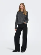 Swetry damskie - JDY Kardigan "Honey" w kolorze szarym - miniaturka - grafika 1