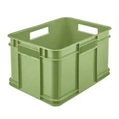 Pojemniki przemysłowe - Pojemik Bruno Eco-Line Euro-Box M 35 x 27 x 22 cm 16 l zielony - miniaturka - grafika 1