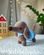 Maskotki i pluszaki - Maskotka jamniczek, Piesek jamnik pluszowy, Prezent dla dziecka - miniaturka - grafika 1