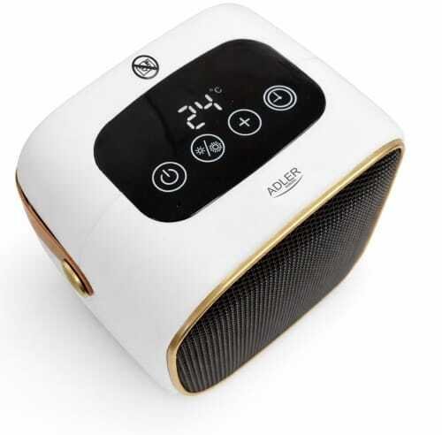 Adler Termowentylator Ceramiczny 1000W, 2 Poziomy Grzania 700/1000W, Termostat 1545C