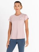 Koszulki sportowe damskie - Dare 2b Koszulka funkcyjna "Corral" w kolorze jasnoróżowym - miniaturka - grafika 1