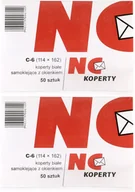 Koperty - NC Koperty Koperty KOPERTA C-6 BIAŁA SK O P 50SZ KOPERTY 11021200/50 - miniaturka - grafika 1
