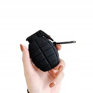 Akcesoria do słuchawek - Etui Na Słuchawki AIRPODS 1/2 - Granat BOMBA - Czarny - miniaturka - grafika 1