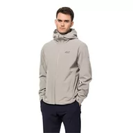 Kurtki męskie - Jack Wolfskin Pack & Go Shell M Kurtka Mężczyźni, Pyłoszczelny szary, XXL - miniaturka - grafika 1