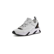 Sneakersy damskie - Damskie Sneakersy GUESS GENIVER2 FLPGE2FAL12-WHIBR – Biały - miniaturka - grafika 1