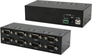 Exsys EXSYS EX-13078HM USB 2.0 do 8 portów szeregowych RS-232 metalowa obudowa chipset FTDI