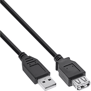 InLine Kabel USB USB A/A 3m Czarny 34603B - Kable USB - miniaturka - grafika 1
