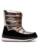 Buty dla dziewczynek - CMP Śniegowce Kids Rae Snow Boots Wp 39Q4964J Złoty - miniaturka - grafika 1