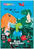 Podobrazia, bloki, papiery - BLOK RYSUNKOWY BIAŁY A4 20K 90G DINO COLORINO KIDS, PATIO - miniaturka - grafika 1