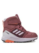 Buty trekkingowe dziecięce - adidas Trekkingi Terrex Trailmaker High COLD.RDY K ID0924 Brązowy - miniaturka - grafika 1
