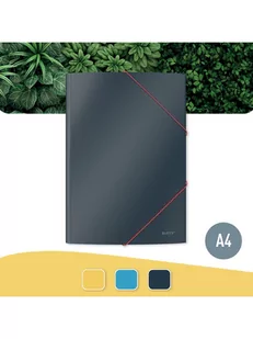Leitz Teczka kartonowa z gumką narożną A4 COSY SOFT TOUCH szara aksamitna /30020089/ ES1493-5 - Teczki i skoroszyty - miniaturka - grafika 2