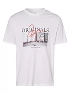 Koszulki męskie - Jack & Jones - T-shirt męski  JORJoshua, biały - miniaturka - grafika 1