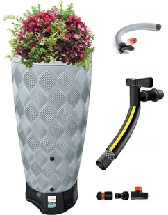 ZBIORNIK NA DESZCZÓWKĘ FLOW 240L + ZESTAW+PODSTAWA - Zbiorniki na deszczówkę - miniaturka - grafika 2