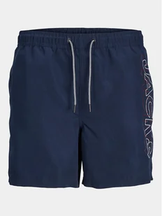 Jack&Jones Szorty kąpielowe Fiji 12253118 Granatowy Regular Fit - Kąpielówki męskie - miniaturka - grafika 1