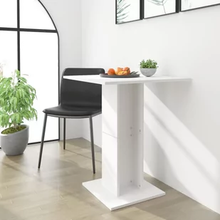 vidaXL vidaXL Stolik barowy, biały, 60x60x75 cm, płyta wiórowa - Ławy i stoliki kawowe - miniaturka - grafika 1